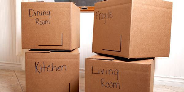 Beschriftete Umzugskartons für Küche und Esszimmer – Umzugskartons in Sinsheim